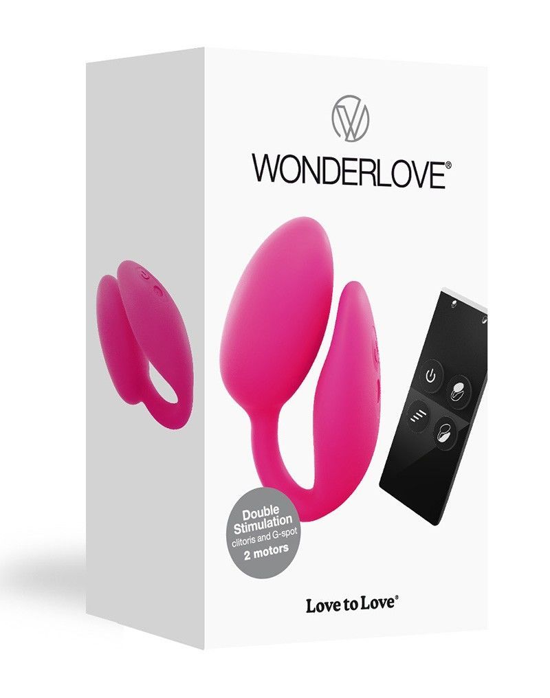 Віброяйце з кліторальною стимуляцією Love To Love Wonderlove з пультом ДК, можна під одяг