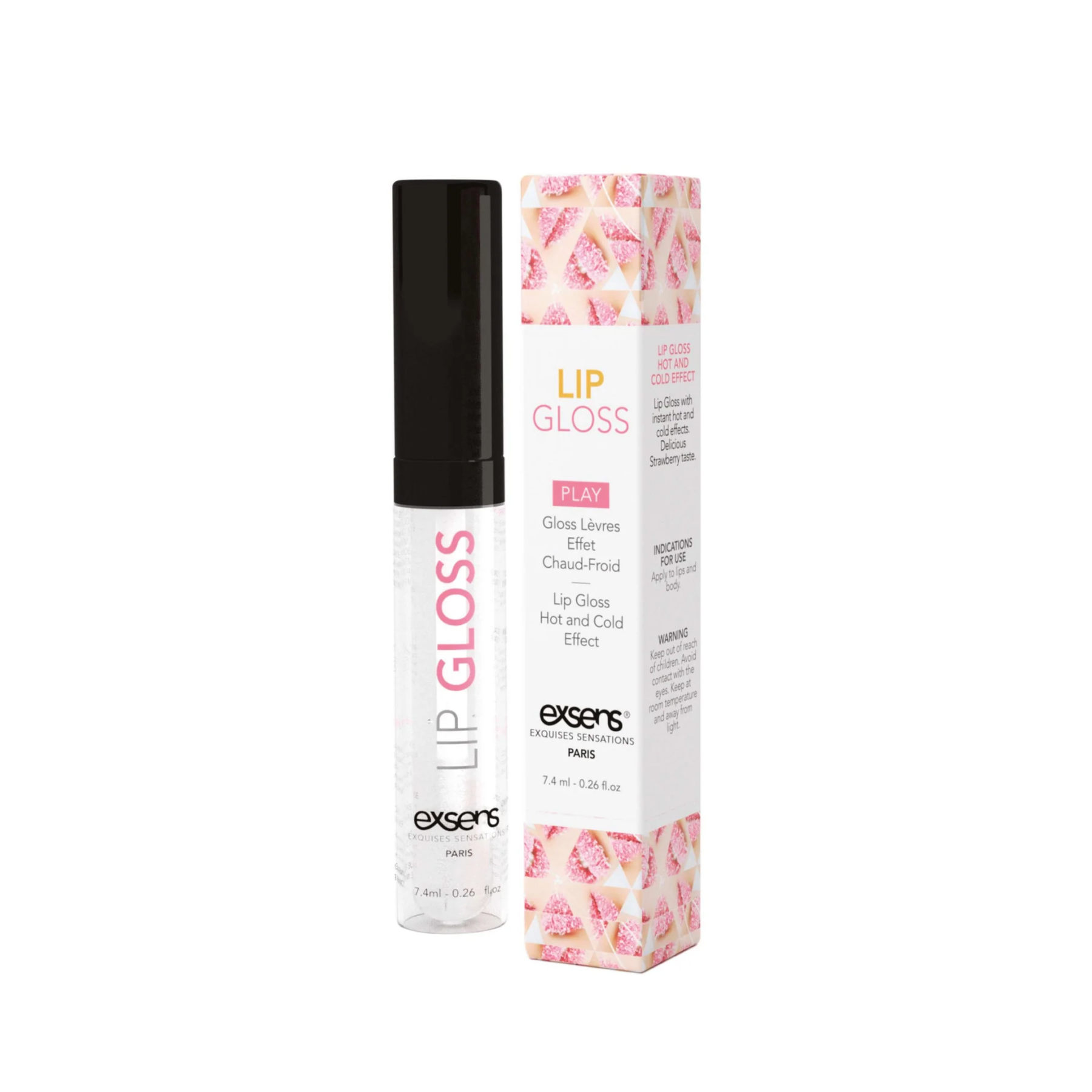 Стимулирующий блеск для губ EXSENS Lip Gloss 7,4 мл, эффект покалывания и холод-тепло