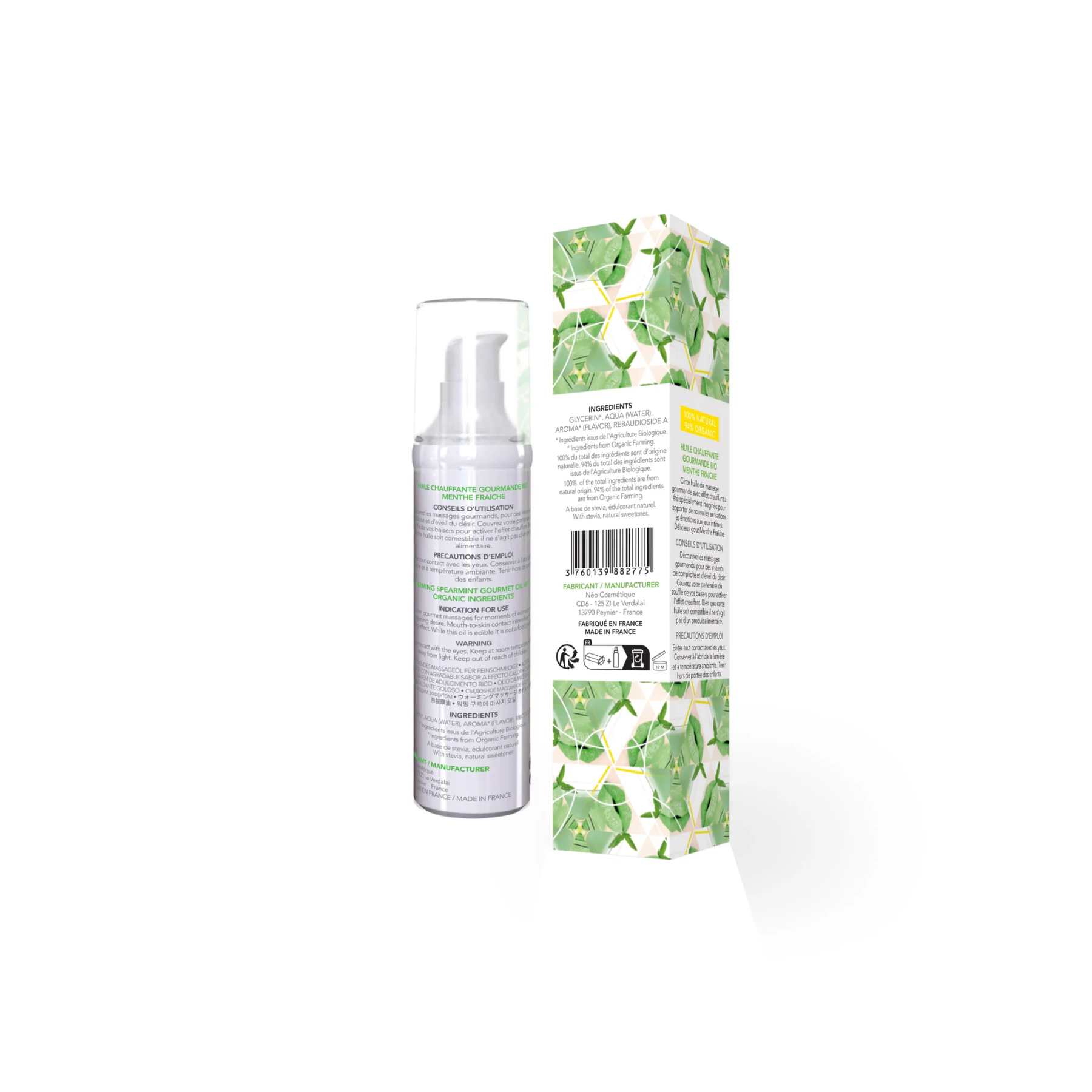 Распродажа!!! Массажное масло EXSENS Organic Spear Mint 50мл (срок 07.2026)