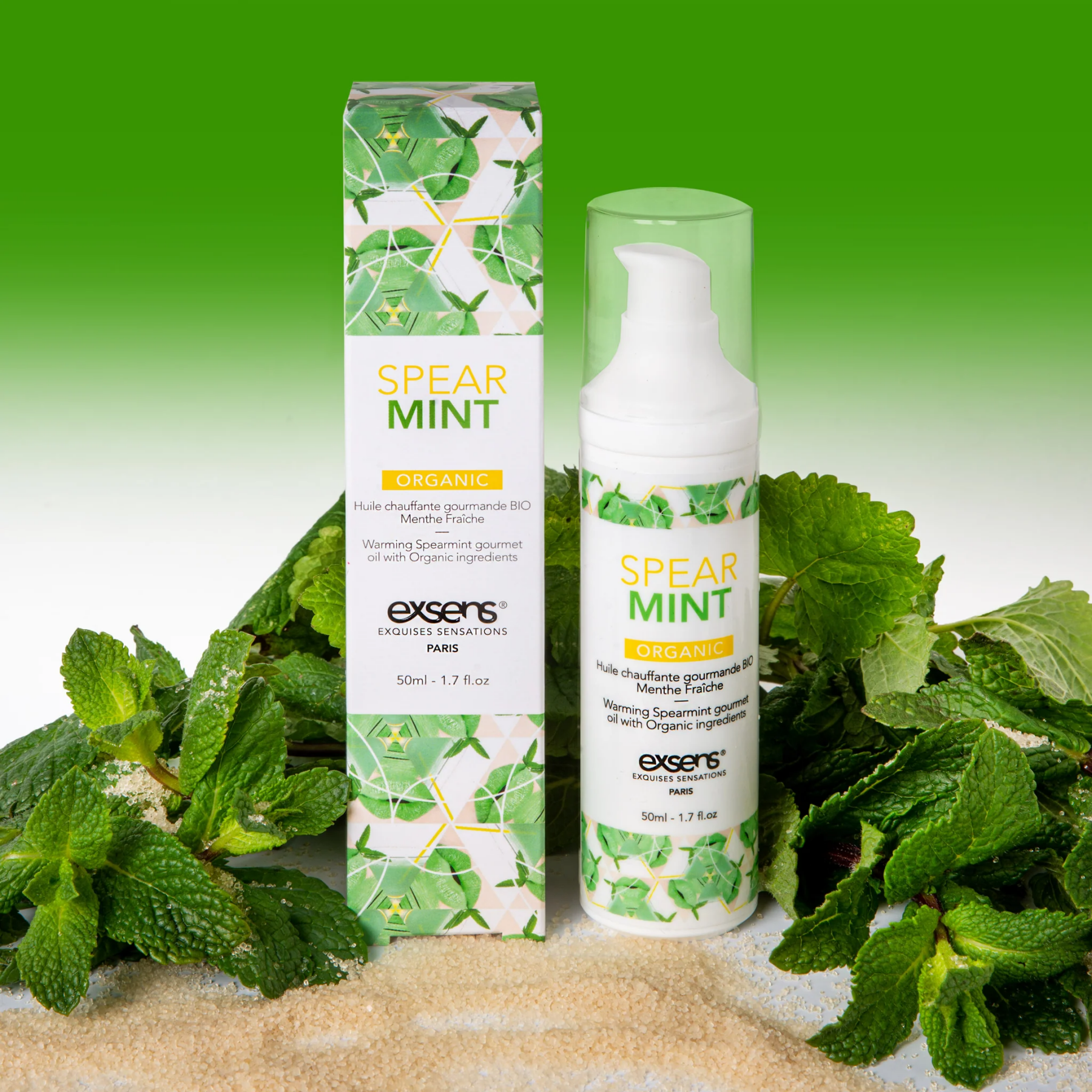 Распродажа!!! Массажное масло EXSENS Organic Spear Mint 50мл (срок 07.2026)