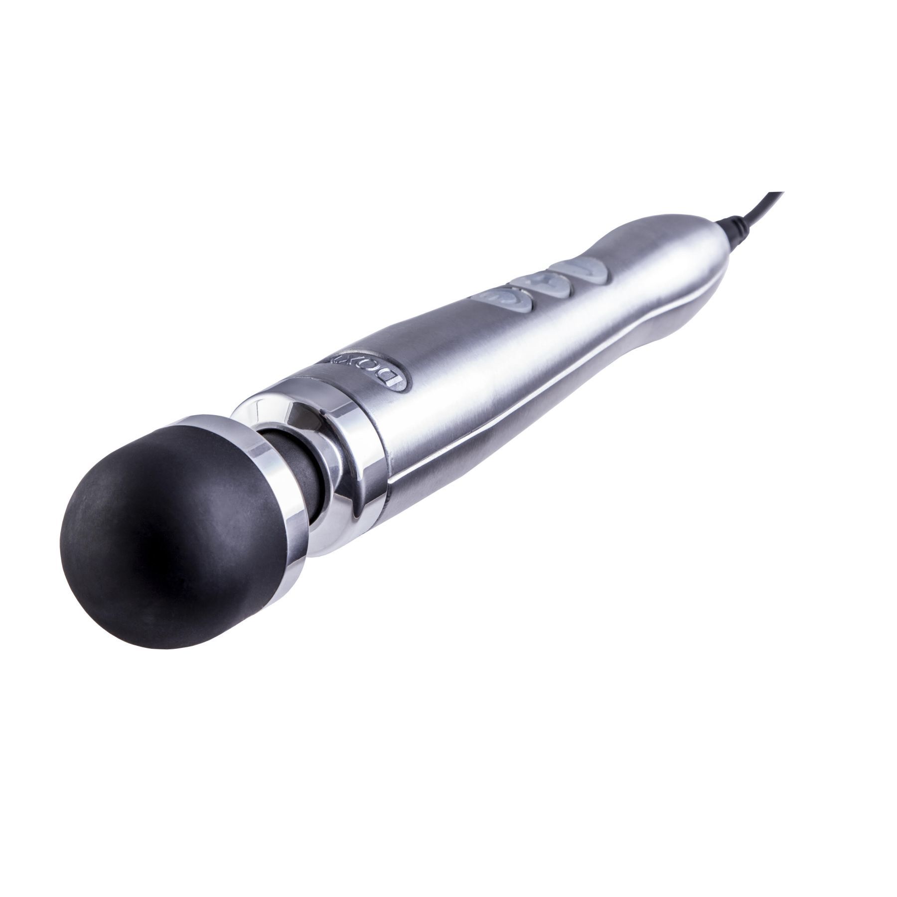 Вибромассажер DOXY Die Cast 3 Silver (Satin), очень мощный, питание 220В, металлический корпус