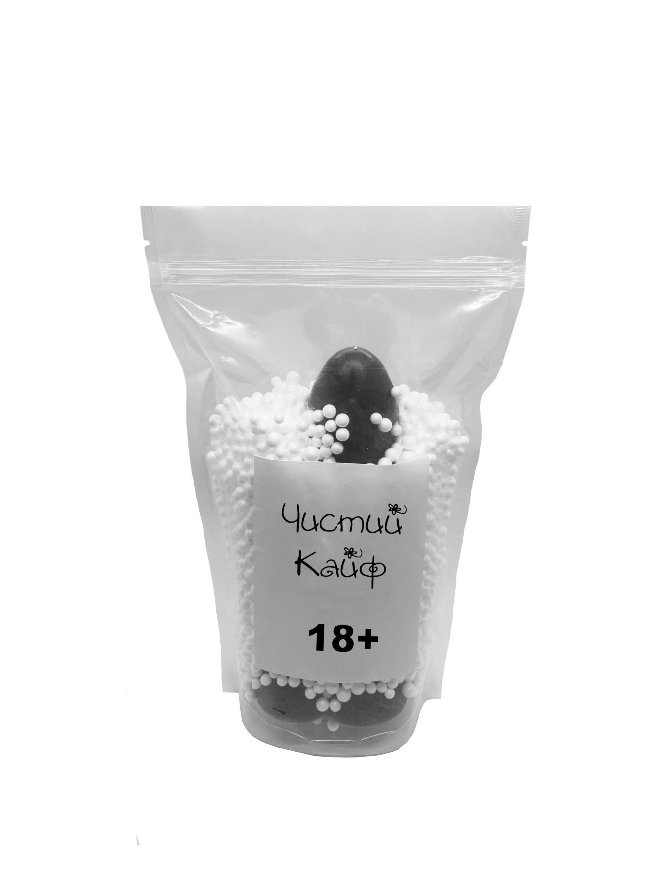 Мило у формі пеніса Чистий Кайф Black size L, крафтове мило-член, натуральне
