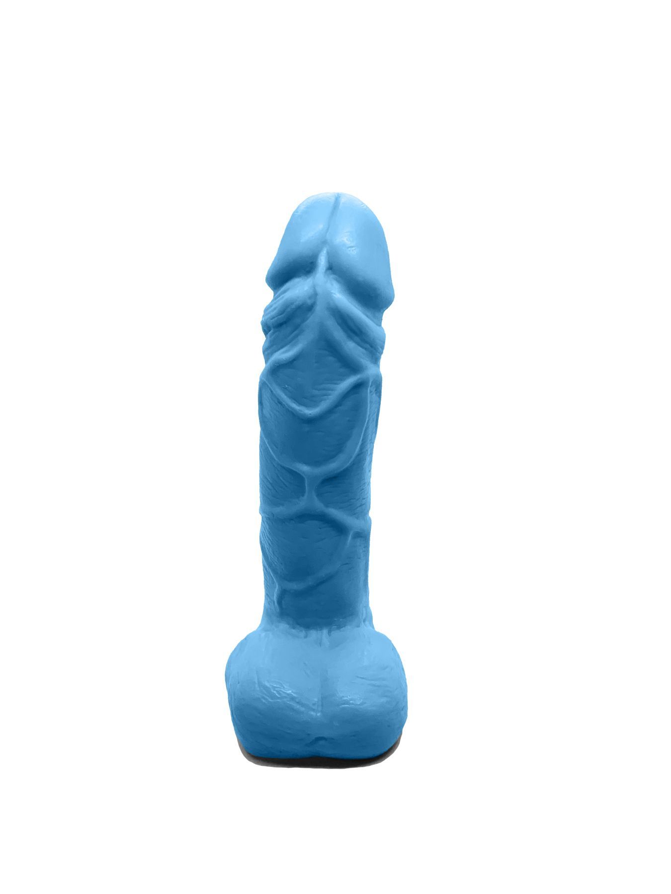 Мило у формі пеніса Чистий Кайф Blue size M, крафтове мило-член, натуральне