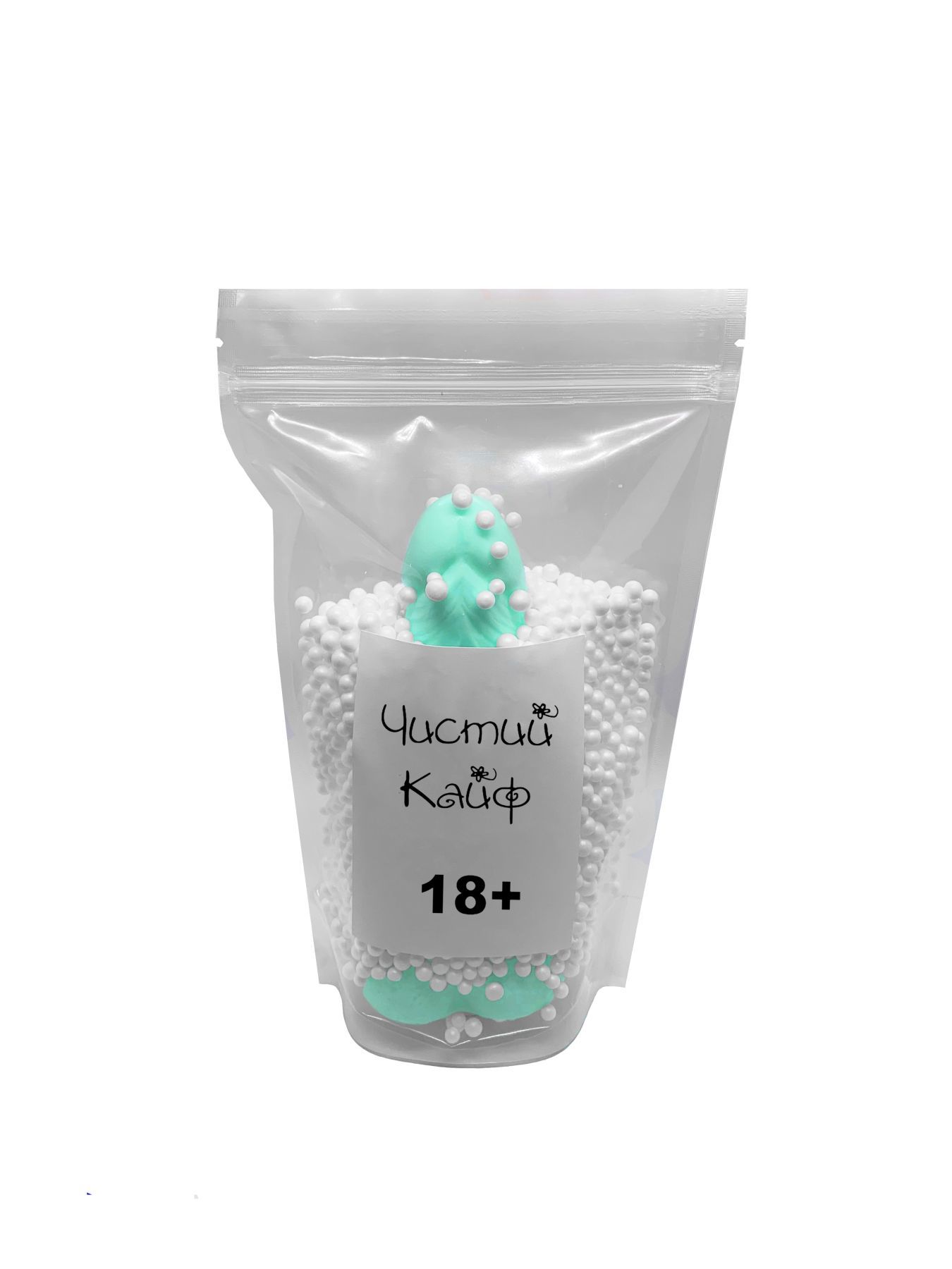 Мыло в форме пениса Чистий Кайф Turquoise size L, крафтовое мыло-член, натуральное