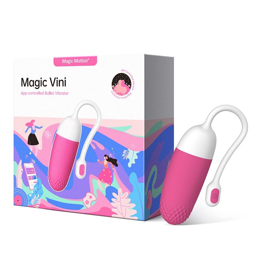 Смарт-віброяйце Magic Motion Vini Pink, керування зі смартфона