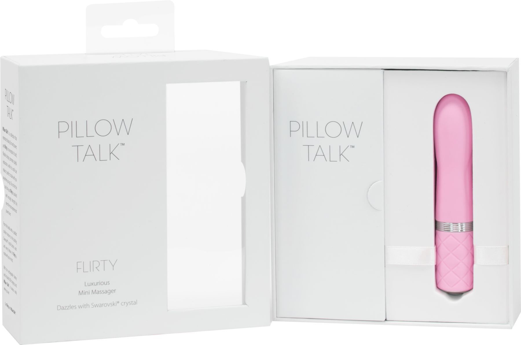 Роскошный вибратор PILLOW TALK - Flirty Pink с кристаллом Swarovski, гибкая головка