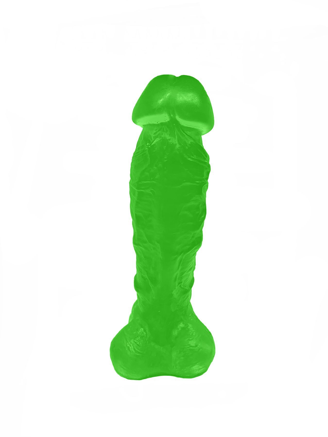 Мыло в форме пениса Чистий Кайф Green size XL, крафтовое мыло-член, натуральное