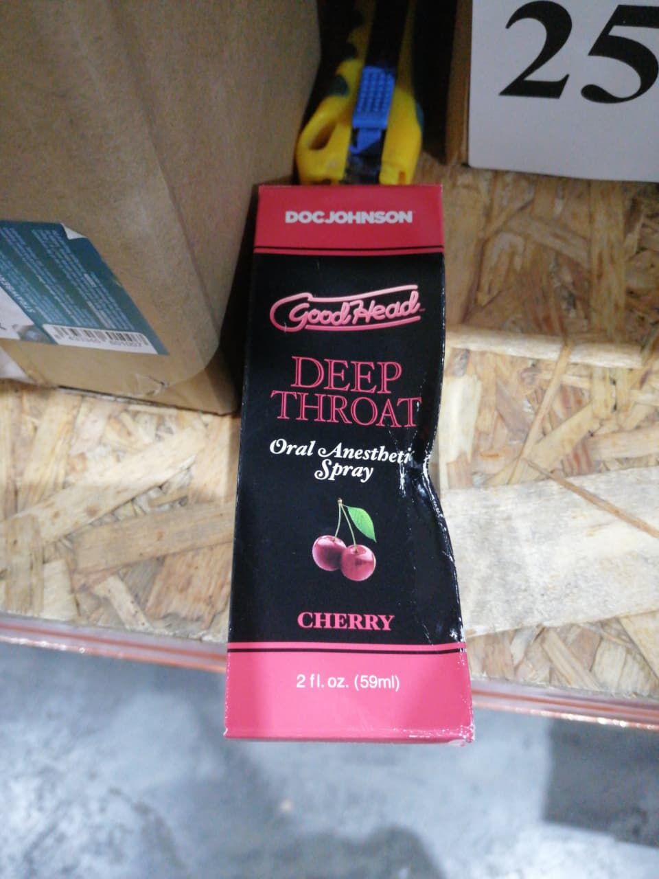 Спрей для минета Doc Johnson GoodHead DeepThroat Spray - Cherry 59 мл (мятая упаковка!!!)