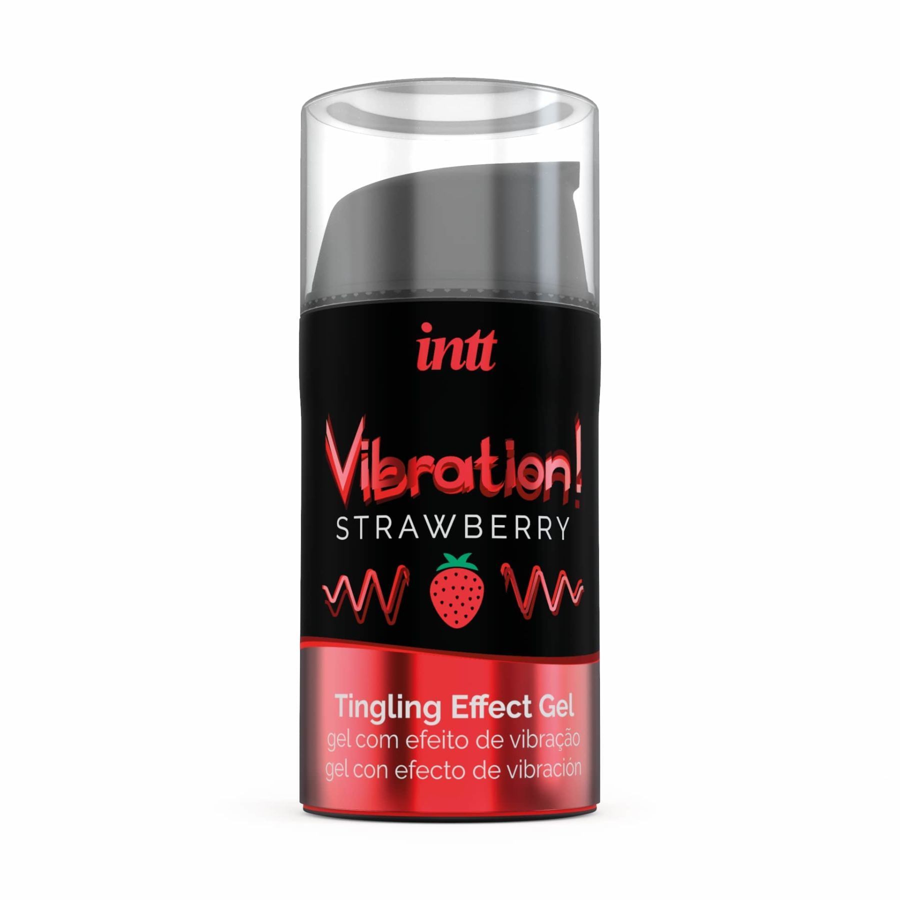 Рідкий вібратор Intt Vibration Strawberry (15 мл) (м'яте паковання!!!)