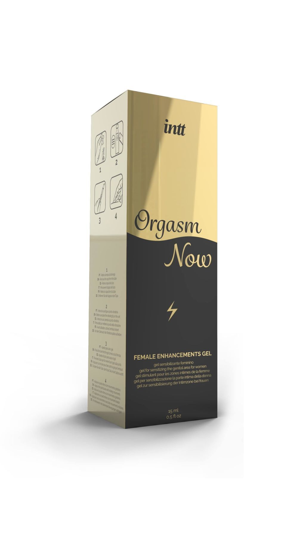Розпродаж!!! Збуджувальний гель-вібратор Intt Orgasm Now 15мл (термін 01.2026)