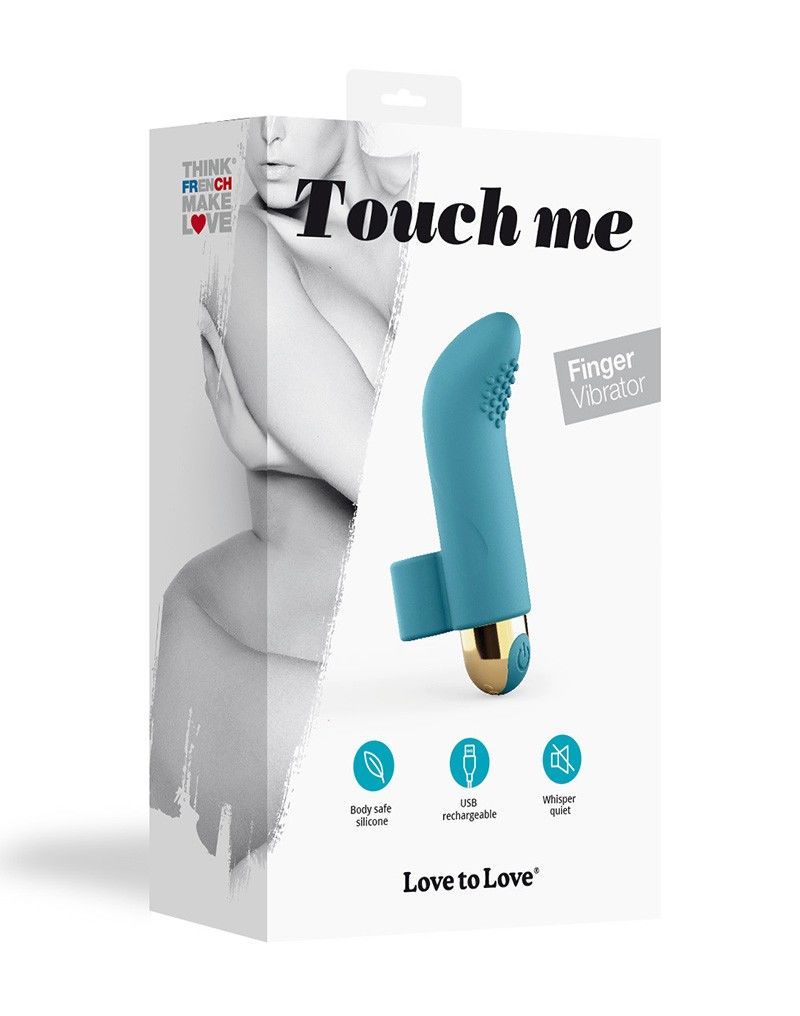 Вібратор на палець Love To Love TOUCH ME PETROLE перезаряджуваний, потужний мотор