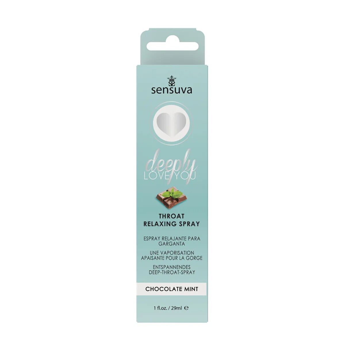 Спрей для минета Sensuva Deeply Love You Chocolate Mint (29 мл), для глубокого минета
