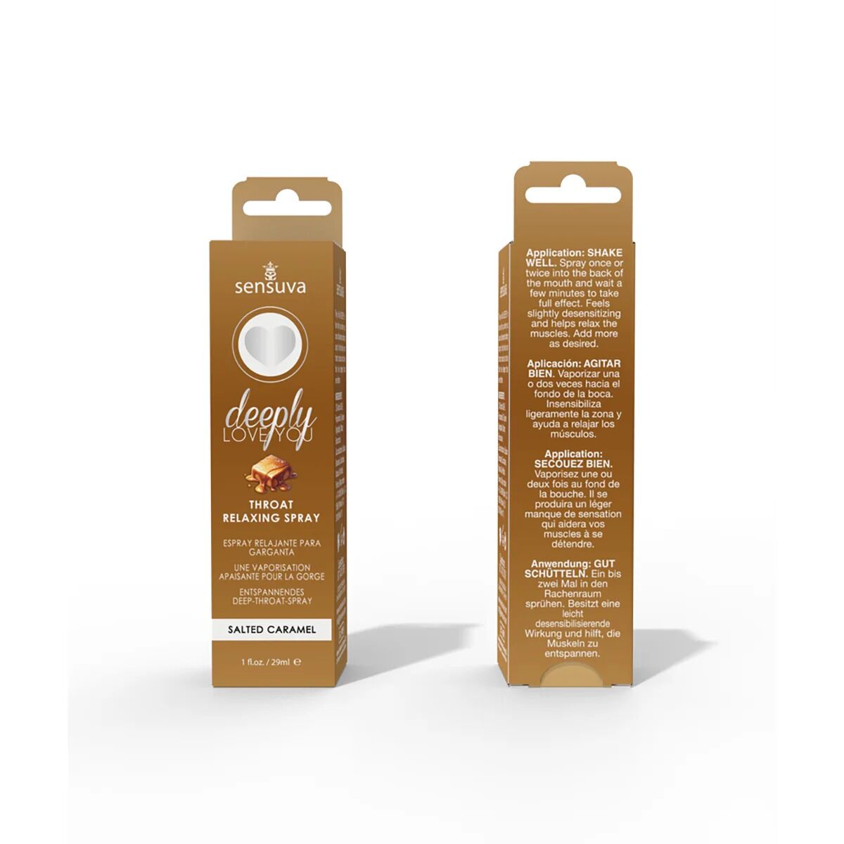 Спрей для минета Sensuva Deeply Love You Salted Caramel (29 мл), для глубокого минета