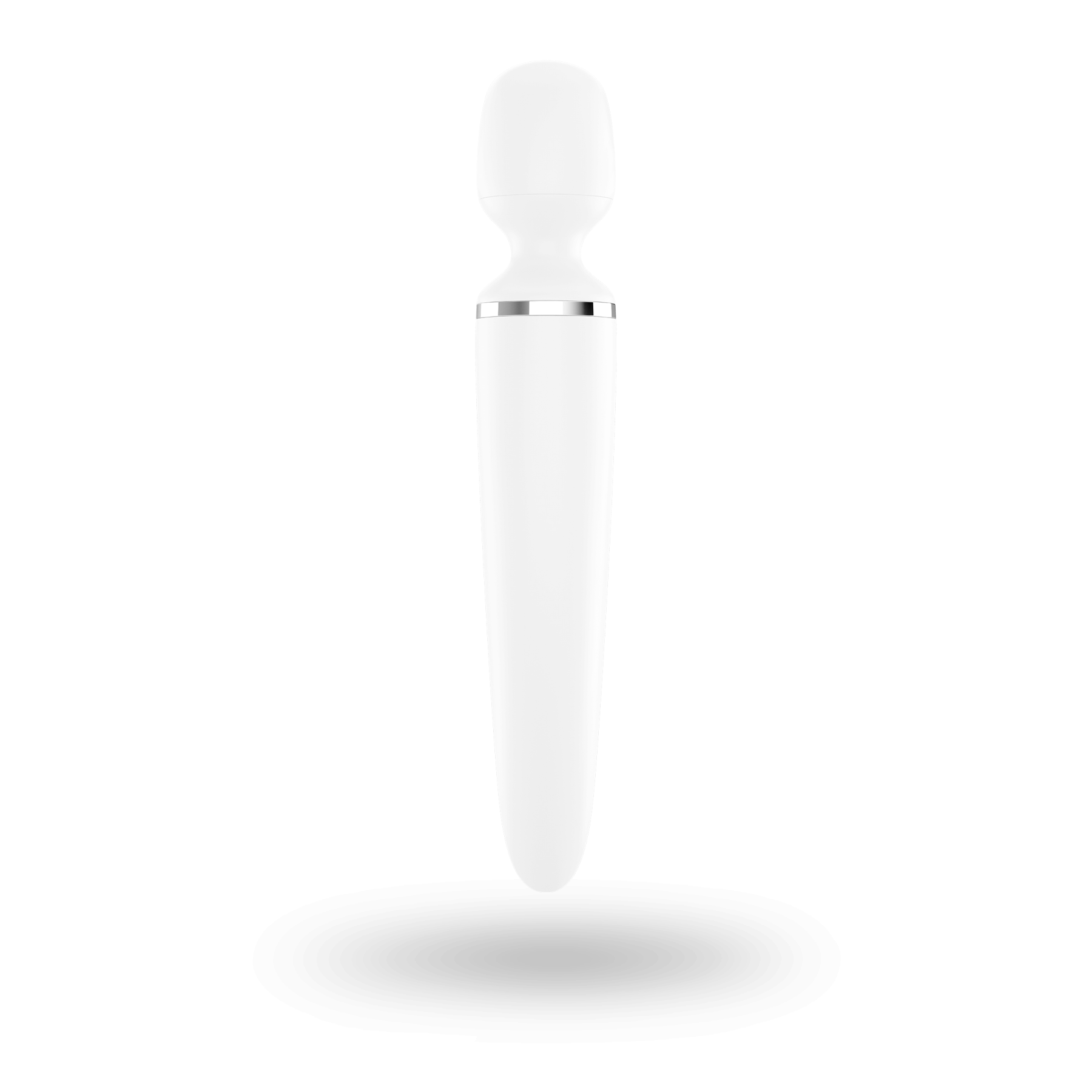 Вібромасажер Satisfyer Wand-er Woman (White/Chrome), водонепроникний, потужний, розмір XXL