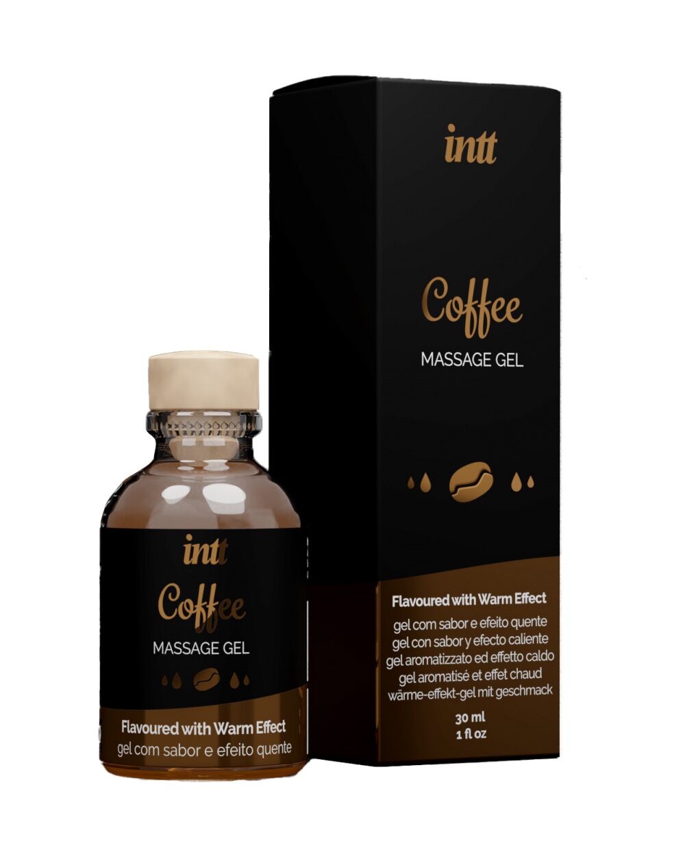 Масажний гель для інтимних зон Intt Coffee (30 мл) розігрівальний