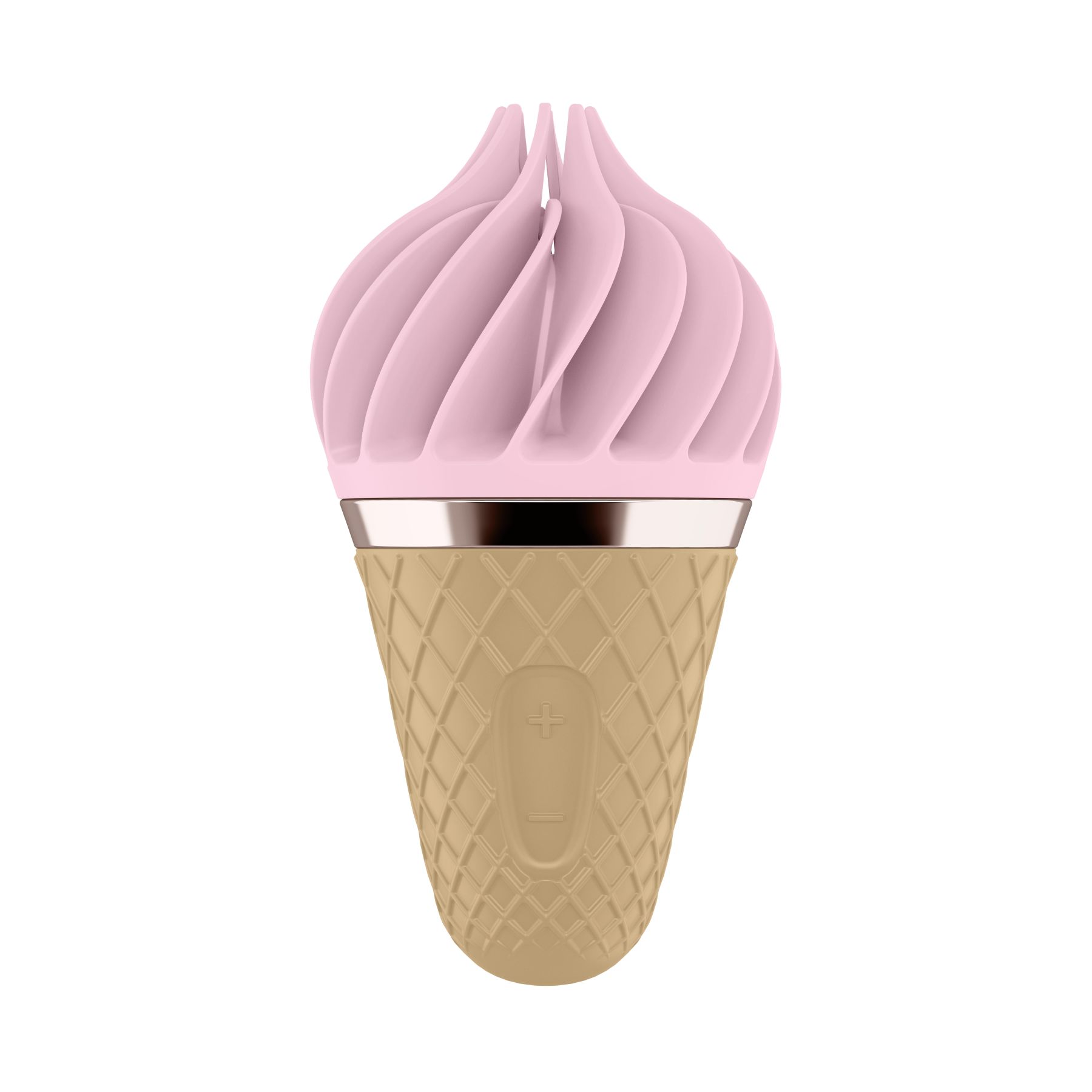 Мороженка-спиннатор Satisfyer Lay-On - Sweet Treat Pink/Brown, 10 режимов работы, водонепроницаемый