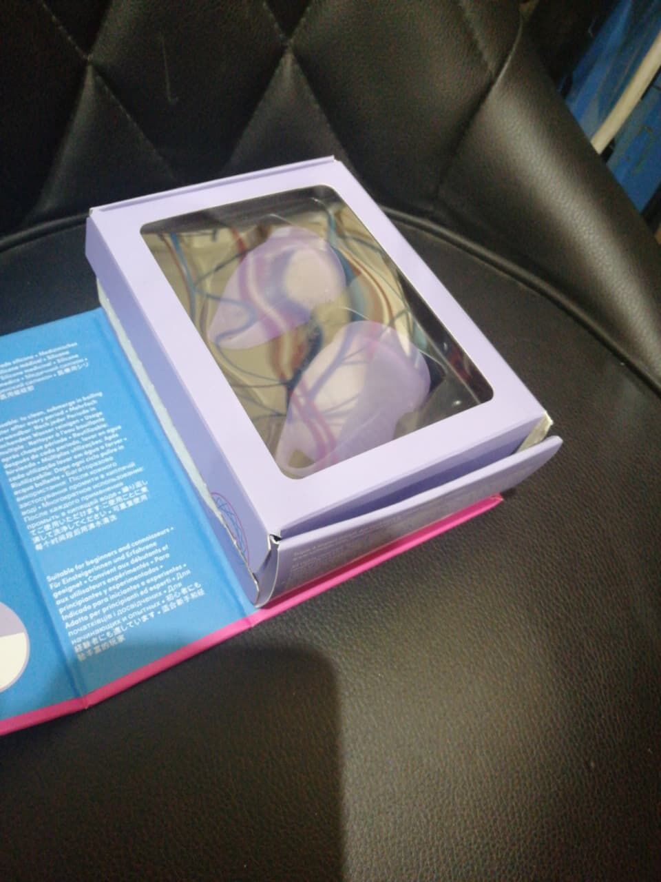 Набір менструальних чаш Satisfyer Feel Confident (lila), 15мл та 20мл (пом'яте та відкрите паковання!!!)