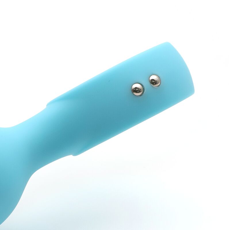 Анальная вибропробка KISTOY Orville Blue, диаметр 3 см