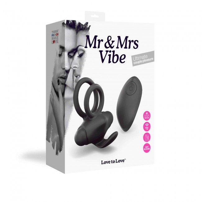 Эрекционное виброкольцо Love To Love Mr & Mrs VIBE с пультом ДУ