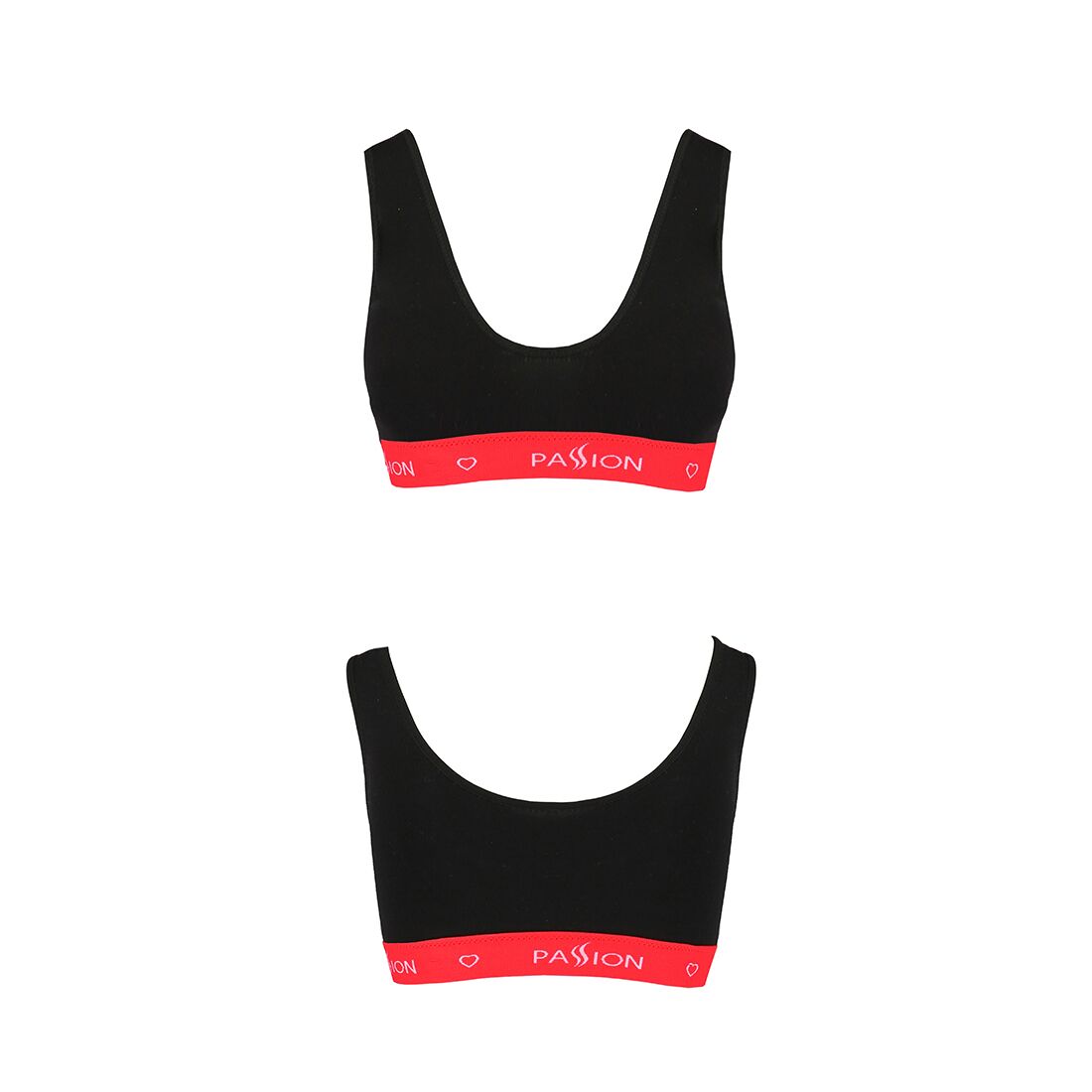 Спортивный топ на широких бретелях Passion PS003 TOP XL, black
