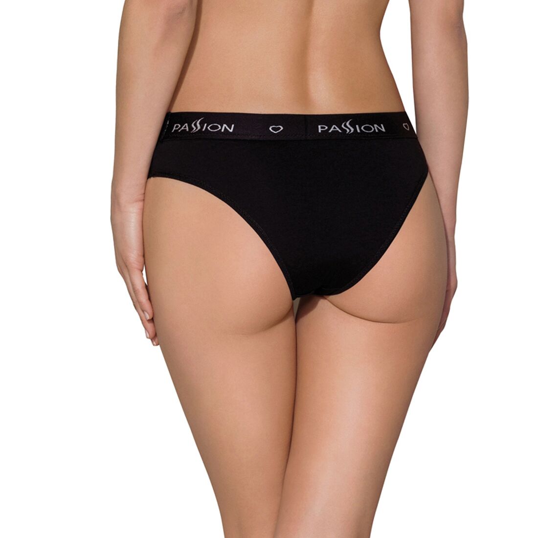 Трусики-слипы из хлопка с эластаном Passion PS004 PANTIES XL, black