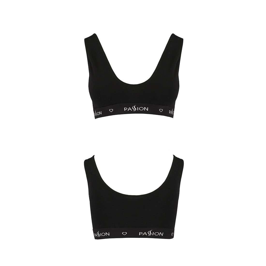 Спортивный топ с широкой резинкой Passion PS004 TOP L, black