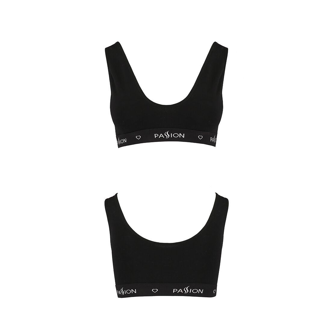 Спортивный топ с широкой резинкой Passion PS004 TOP M, black