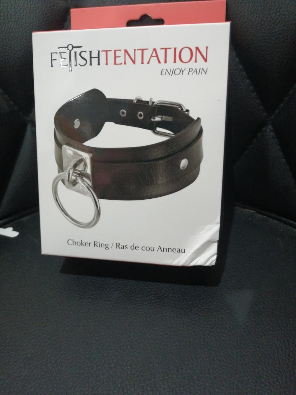 Нашийник з кільцем Fetish Tentation Choker Ring (м'яте паковання!!!)