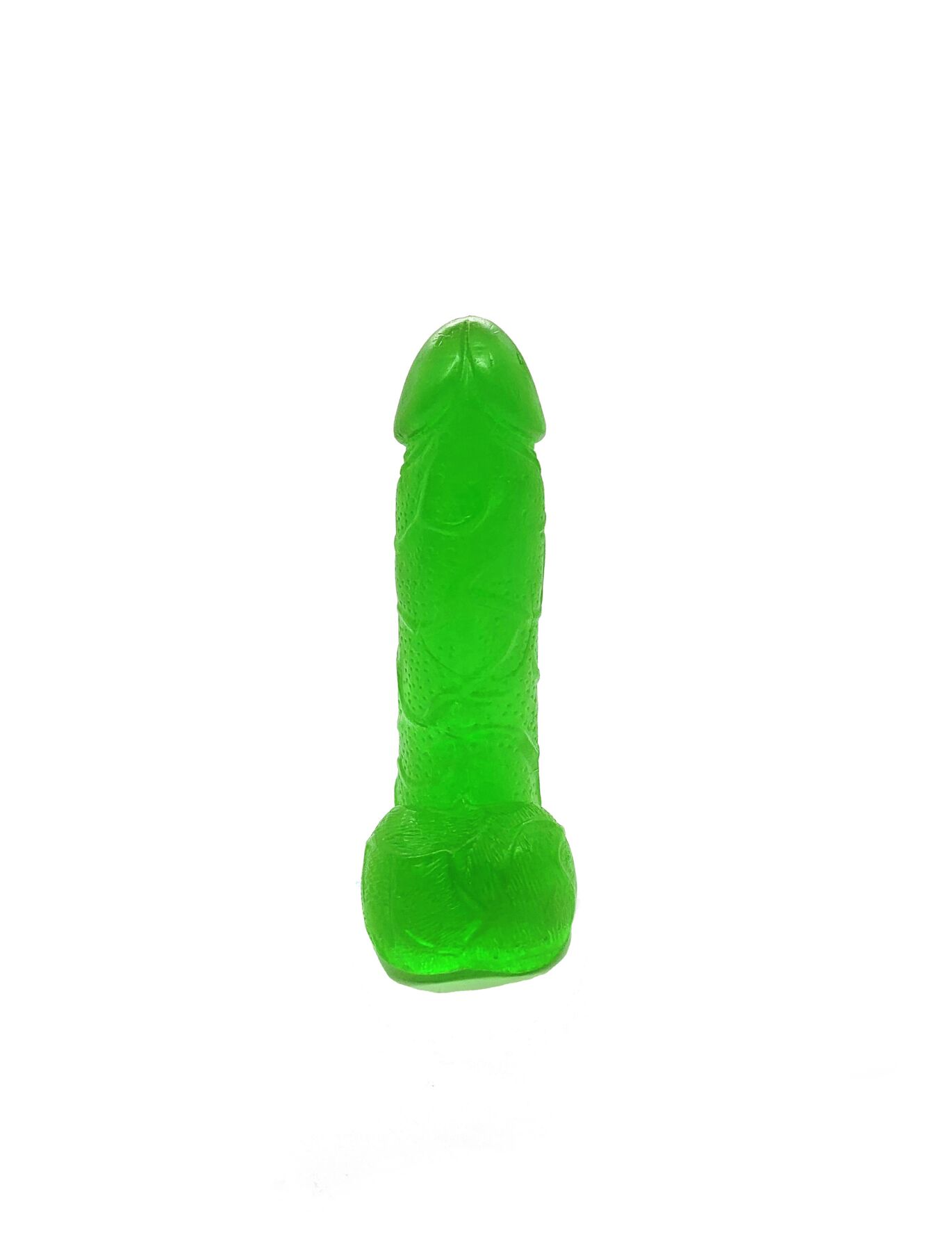 Мыло в форме пениса Чистий Кайф Green size S, крафтовое мыло-член, натуральное