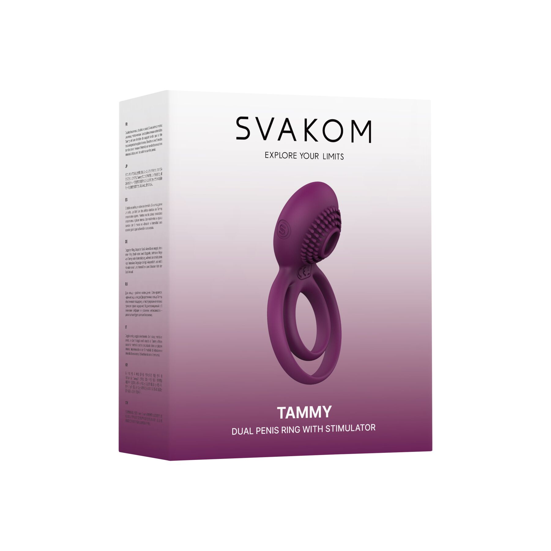 Двойное эрекционное кольцо с вибрацией Svakom Tammy Violet