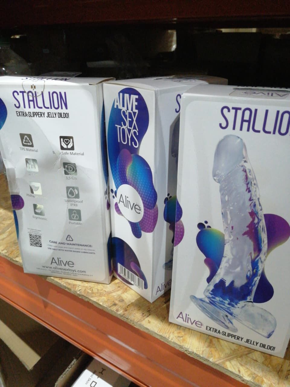 Прозорий фалоімітатор Alive Jelly Dildo Stallion (м'яте паковання!!!)