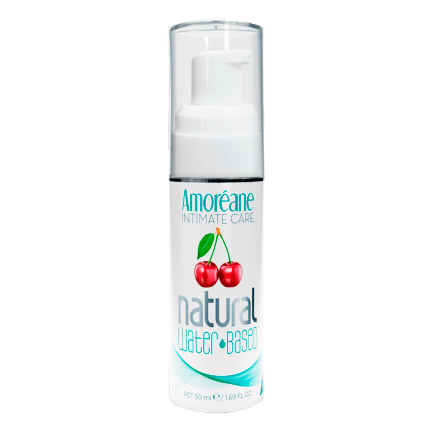 Лубрикант на водной основе с экстрактом фитопланктона Amoreane Cherry (50 мл), морской коллаген