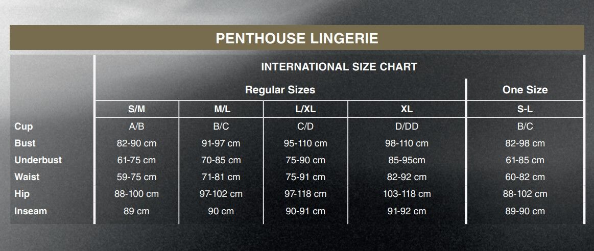 Комплект боді та спідниця Penthouse - Best Foreplay Black L/XL