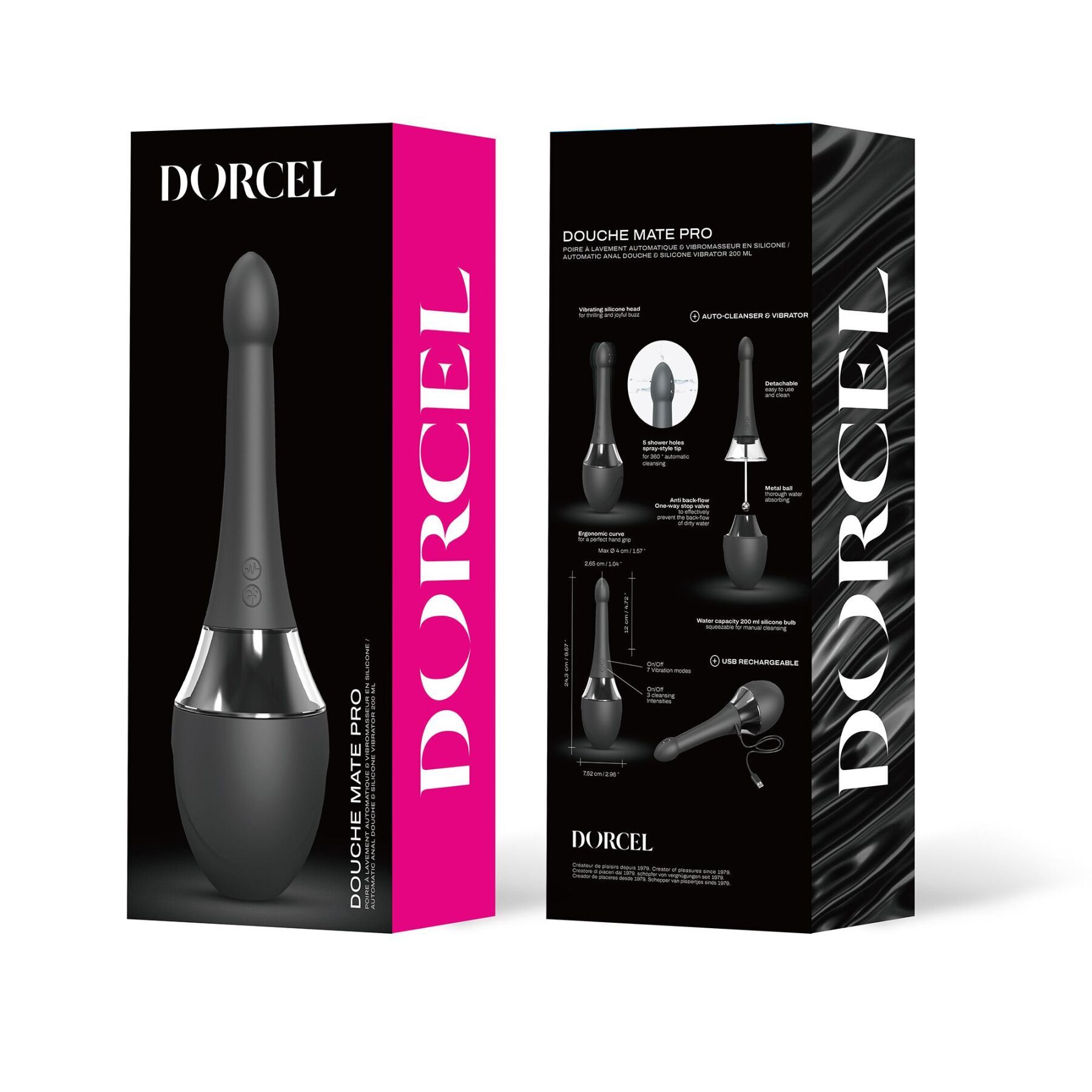 Автоматичний анальний душ-вібратор Dorcel Douche Mate Pro (м'яте паковання!!!)