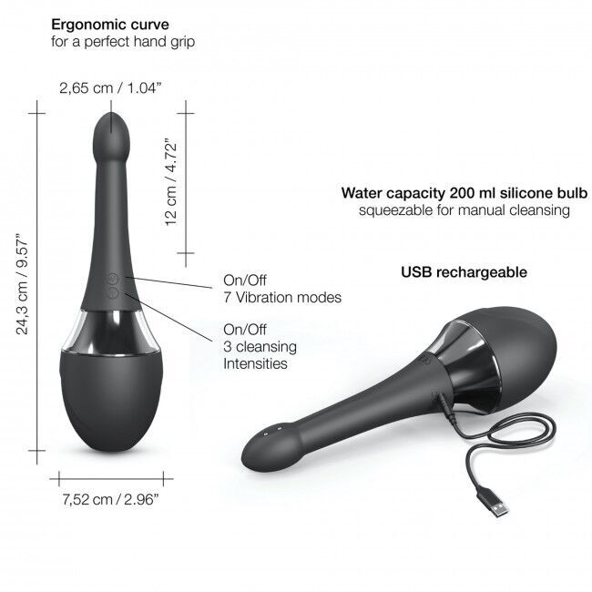Автоматичний анальний душ-вібратор Dorcel Douche Mate Pro (м'яте паковання!!!)