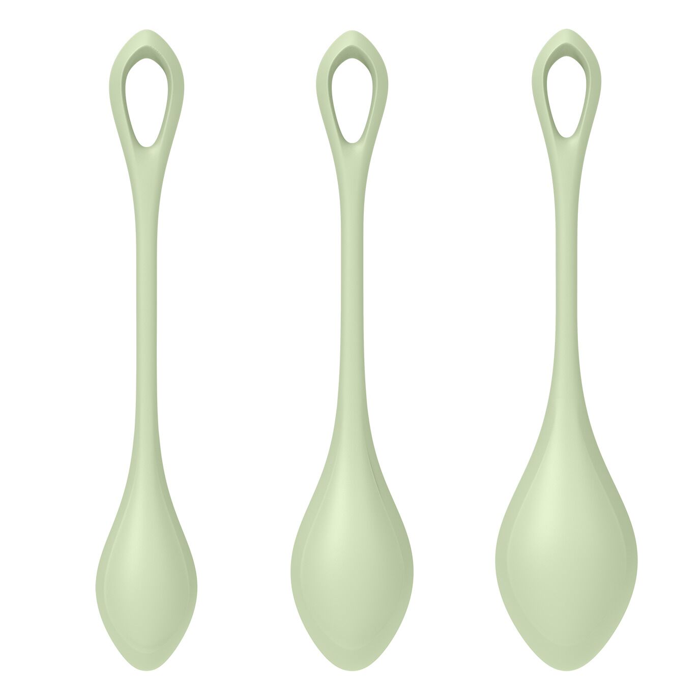 Набір йоні-намистин Satisfyer Yoni Power 2 Light Green, діаметр 2-2,5-3 см, маса 22-44-73 г