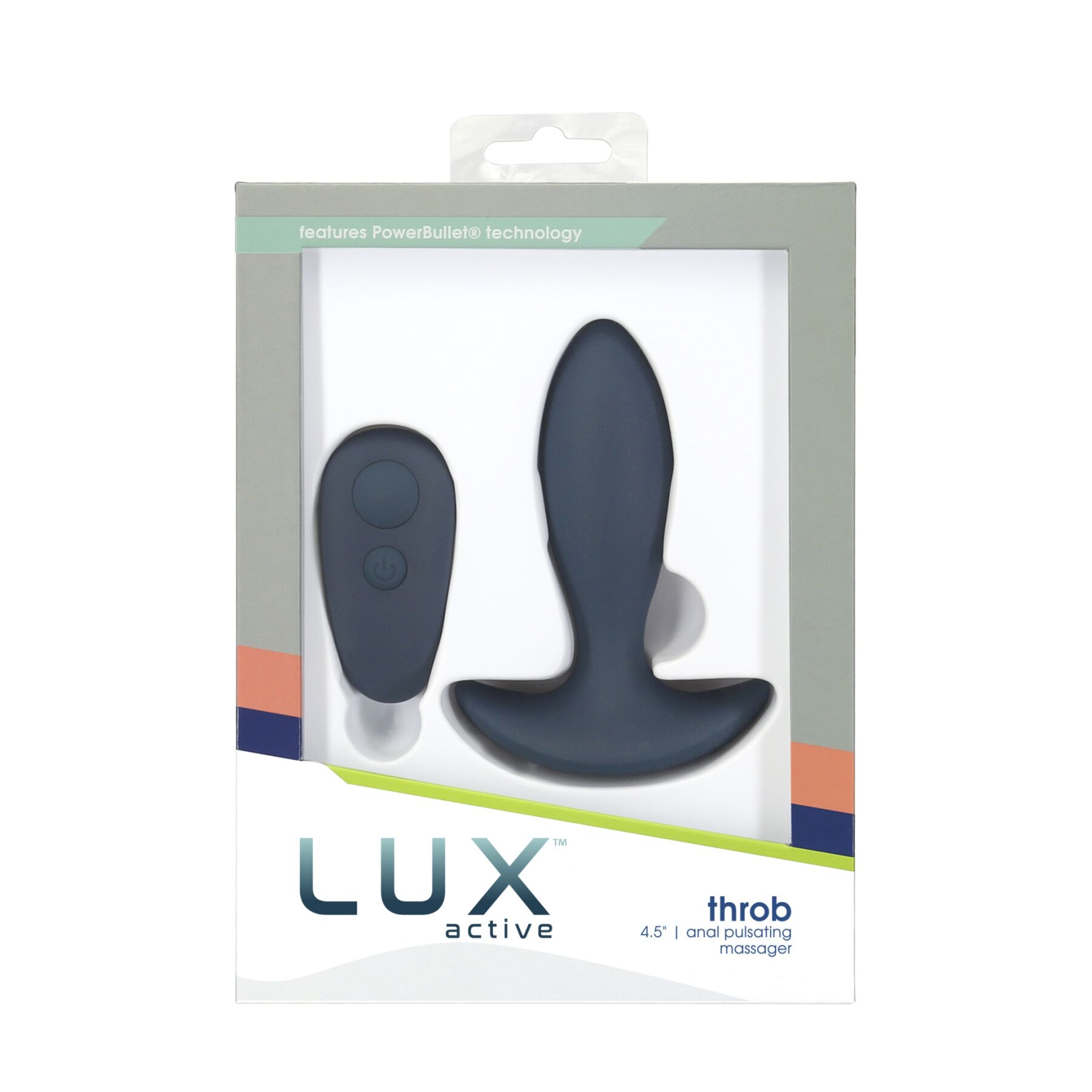 Анальна пробка з пульсацією Lux Active – Throb – 4.5