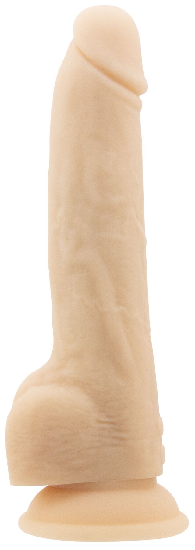 Фаллоимитатор с пульсацией Naked ADDICTION Dominic 9″ Vanilla, пульт ДУ, диаметр 4,2 см