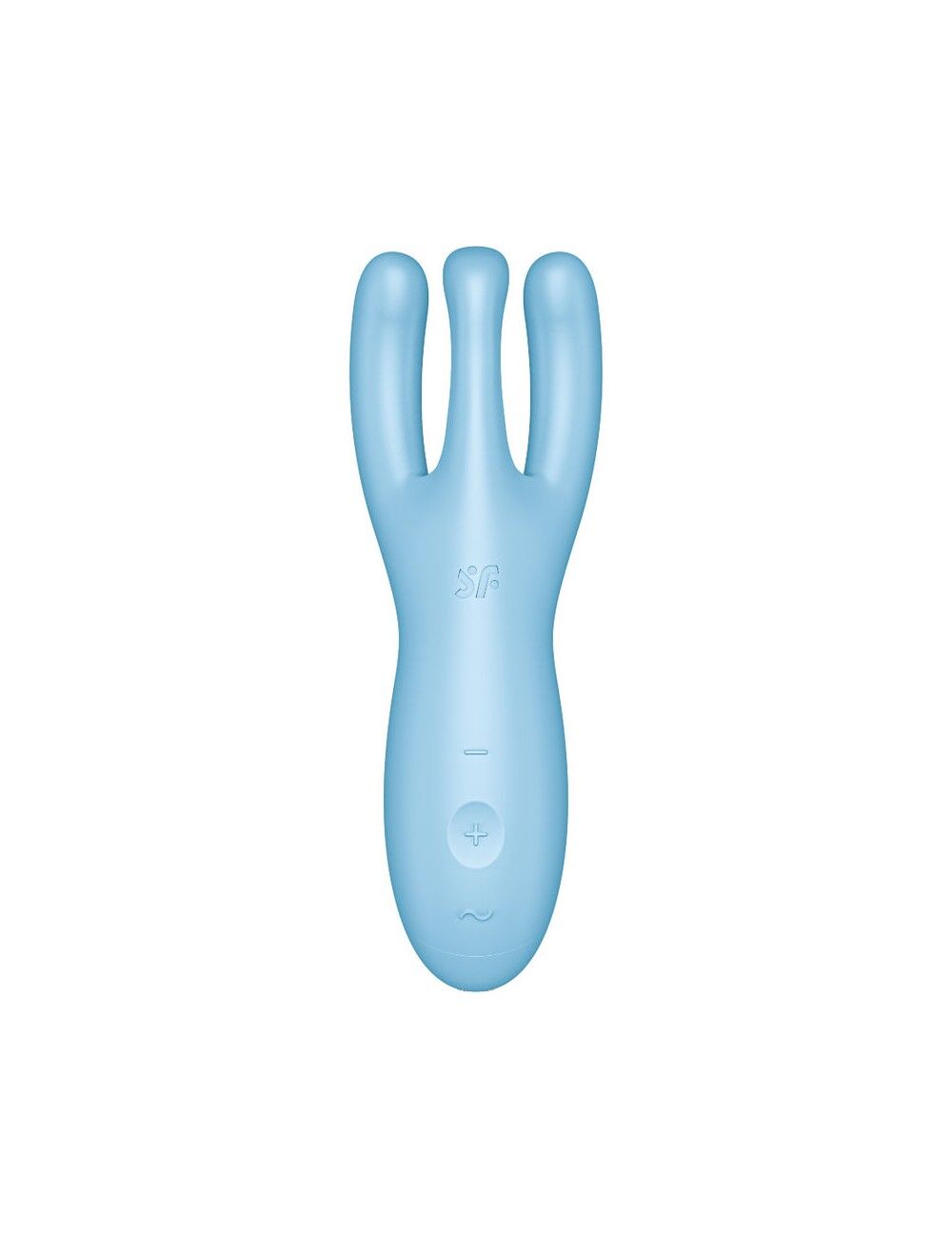 Клиторальный смарт-вибратор Satisfyer Threesome 4 Blue с тремя пальчиками