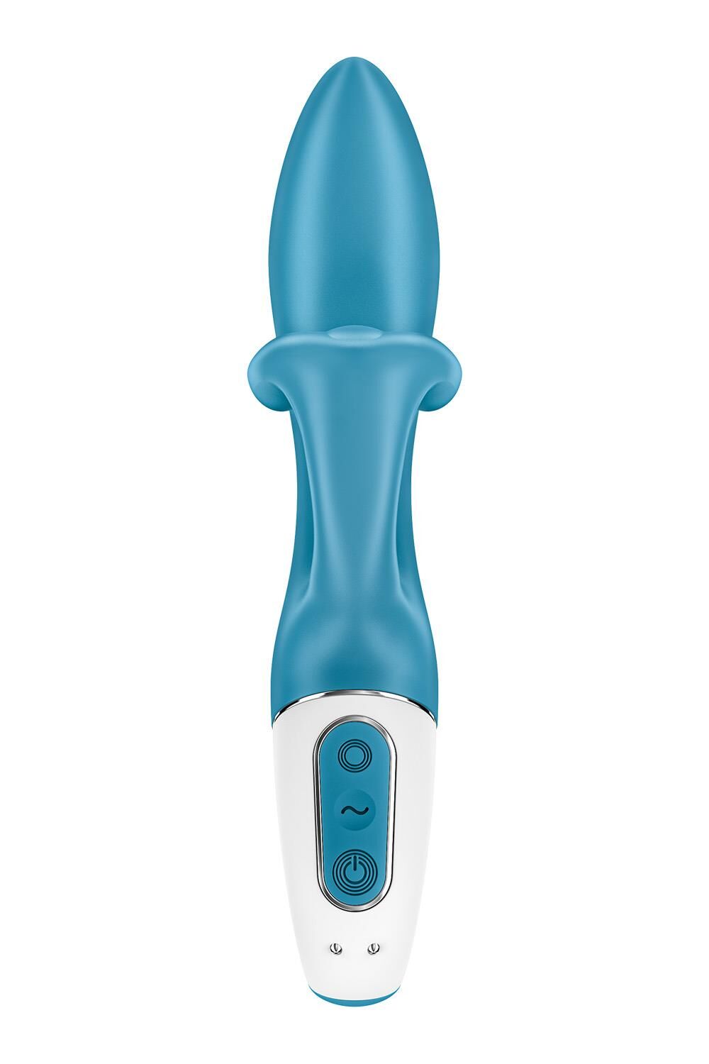 Вибратор кролик с тройным отростком Satisfyer Embrace me Turquoise, 2 мотора, диаметр 3,6 см