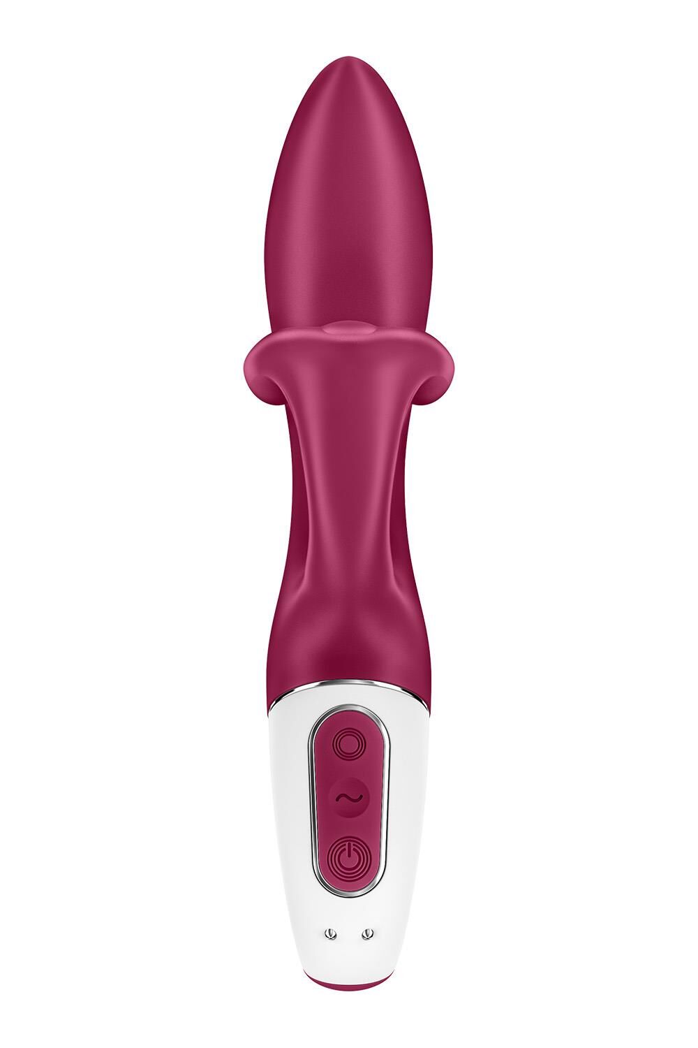 Вибратор кролик с тройным отростком Satisfyer Embrace me Berry, 2 мотора, диаметр 3,6 см
