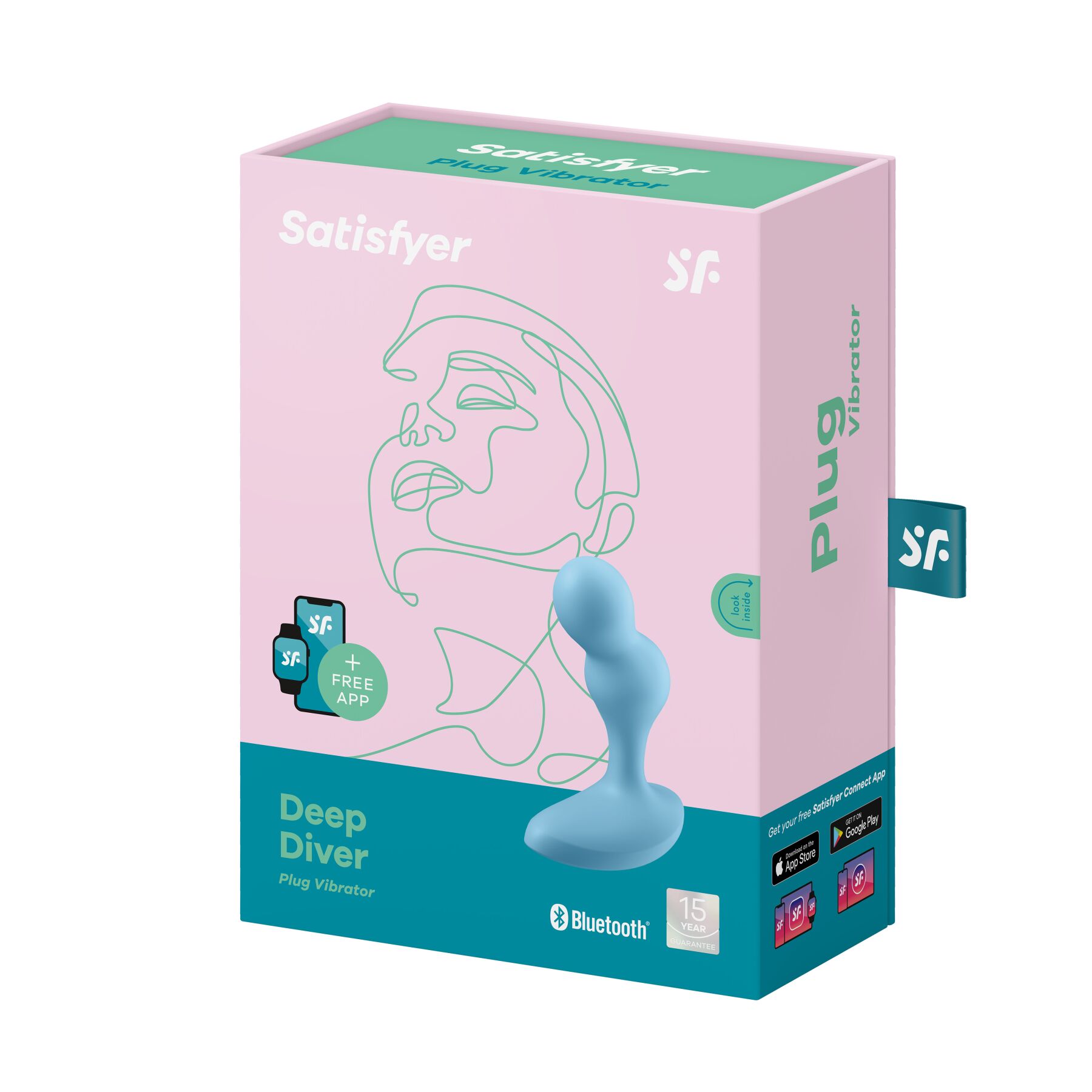Смарт-массажер простаты Satisfyer Deep Diver Light Blue