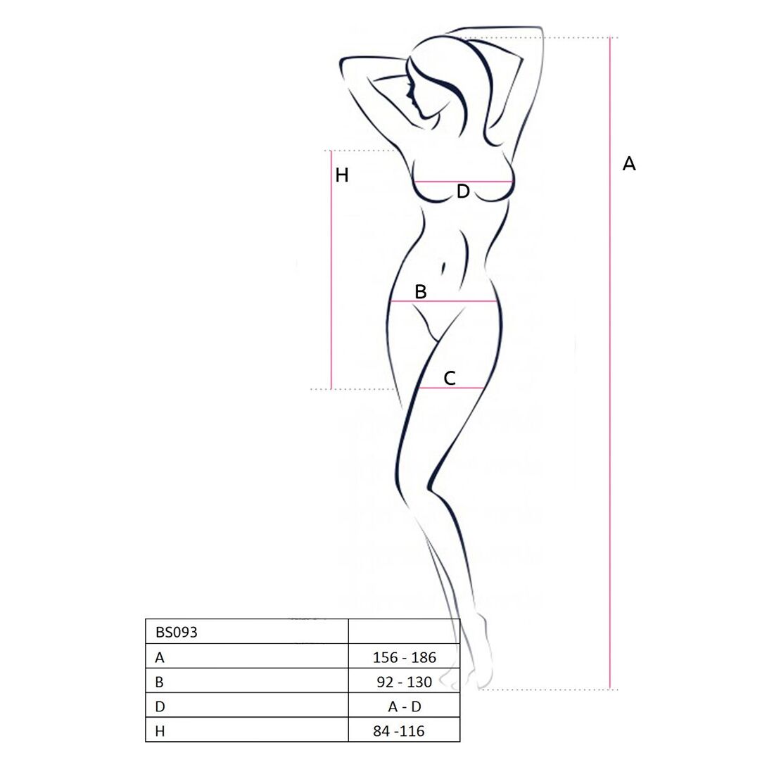 Бодистокинг-платье с глубоким воротом Passion BS093 red, длинные рукава