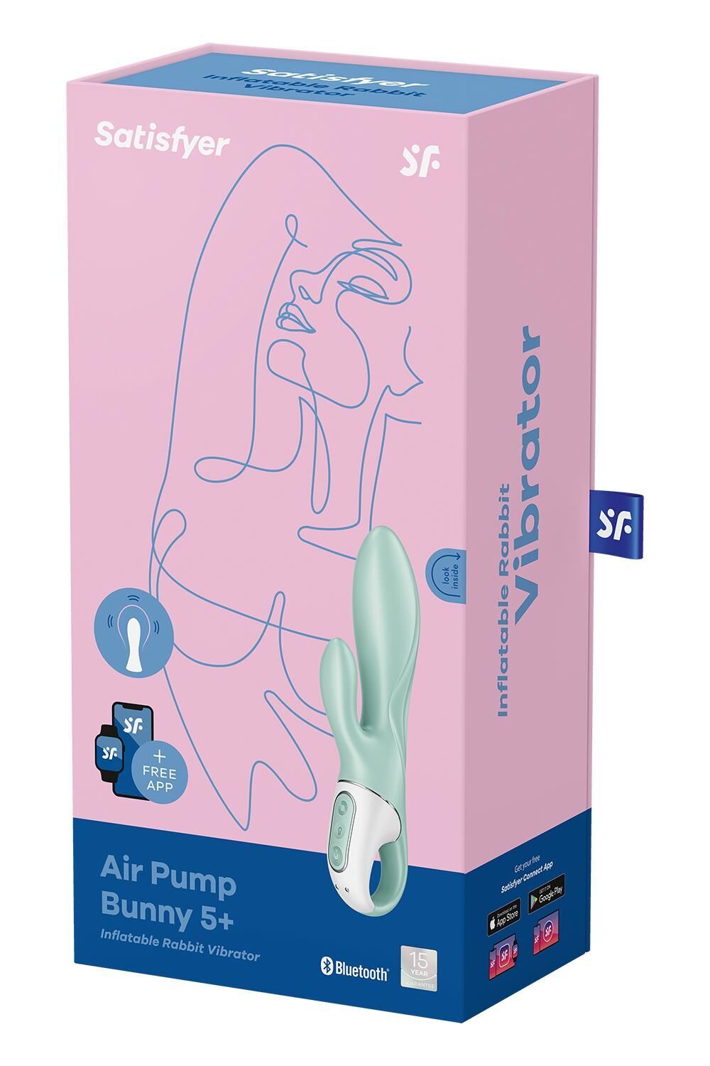 Смарт вибратор-кролик Satisfyer Air Pump Bunny 5+ (мятая упаковка!!!)