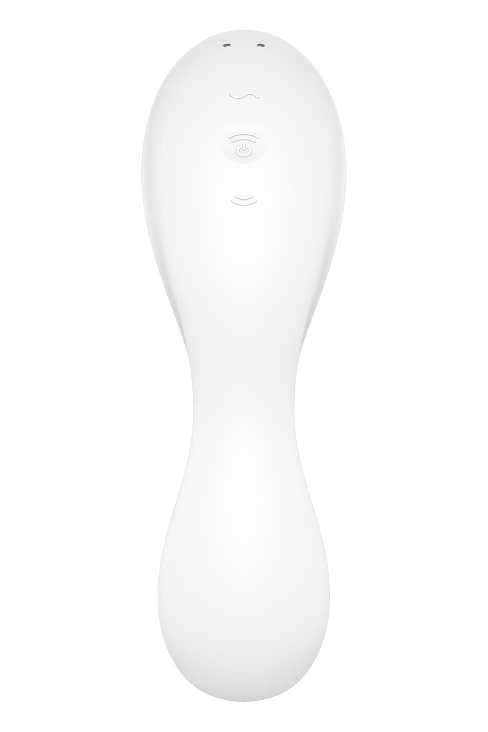 Вакуумный смарт-стимулятор с вибрацией Satisfyer Curvy Trinity 5 (White), управление со смартфона