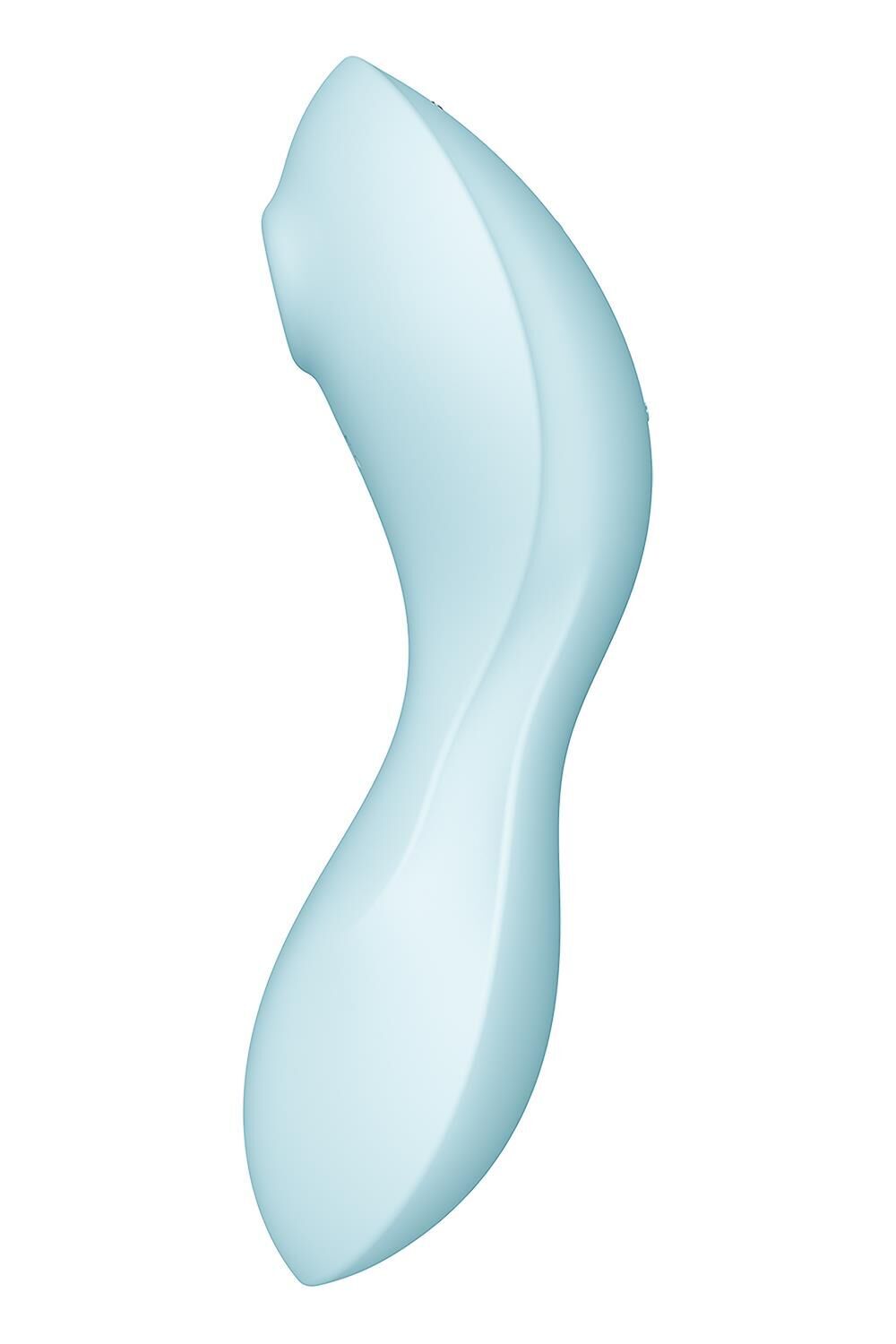 Вакуумний смарт-стимулятор із вібрацією Satisfyer Curvy Trinity 5 (Blue) (м'яте паковання!!!)