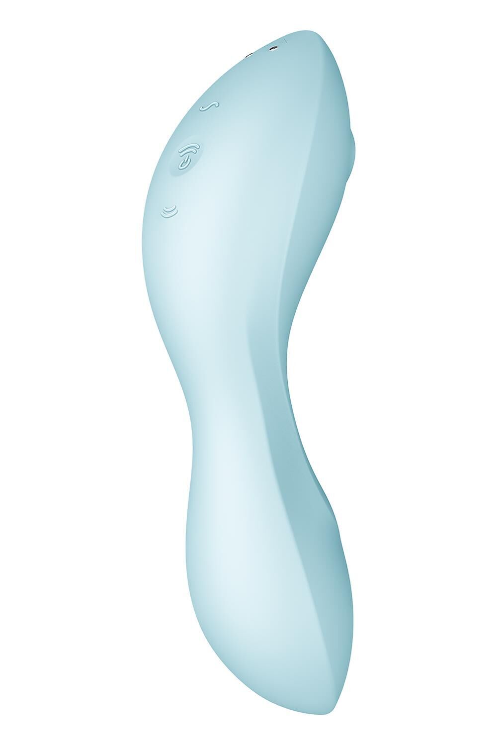 Вакуумний смарт-стимулятор із вібрацією Satisfyer Curvy Trinity 5 (Blue) (м'яте паковання!!!)
