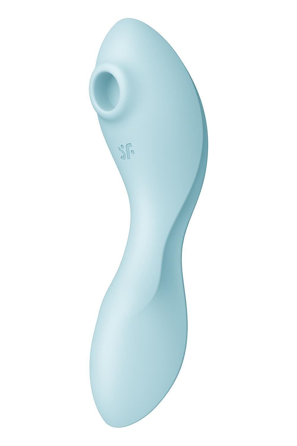 Вакуумний смарт-стимулятор із вібрацією Satisfyer Curvy Trinity 5 (Blue) (м'яте паковання!!!)