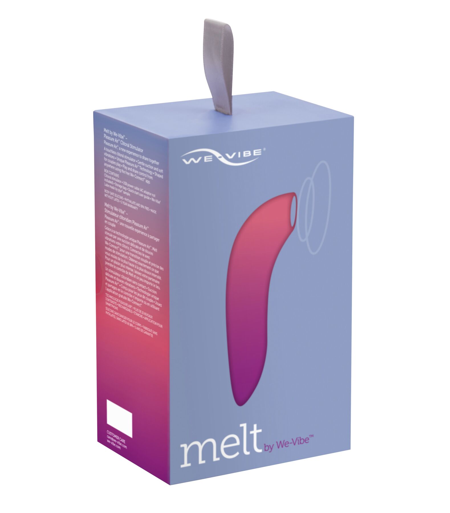 Вакуумний смарт-стимулятор для пар We-Vibe Melt Coral, зручно поєднувати з проникним сексом