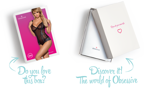 Сетчатое боди на косточках Obsessive Amanta teddy L/XL, черное, с доступом